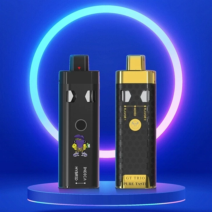 Dual Flavor Rechargeable Disposable Vape Pen For CBD/THC/Live Resin Oil
